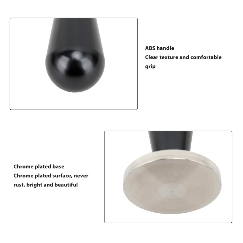 58mm Coffee Tamper Aluminium Alloy Ergonomic Handle Consistent Compression Coffee