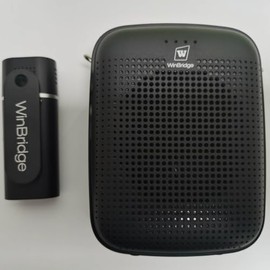 Voice Amplifier with Wireless Lapel Microphone - Personal Megaphone for Teachers, 15W Portable Mini Bluetooth PA System and Clip-on Lavalier Mic for Classroom, Speech, Yoga, Tour Guide - A006-LB
