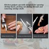3 PCS Shrimp Deveining Tool Shrimp Tail off Crawfish Peeler,Stainless