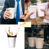 CHEF ROYALE 50x 8oz White Paper Cups for Hot &