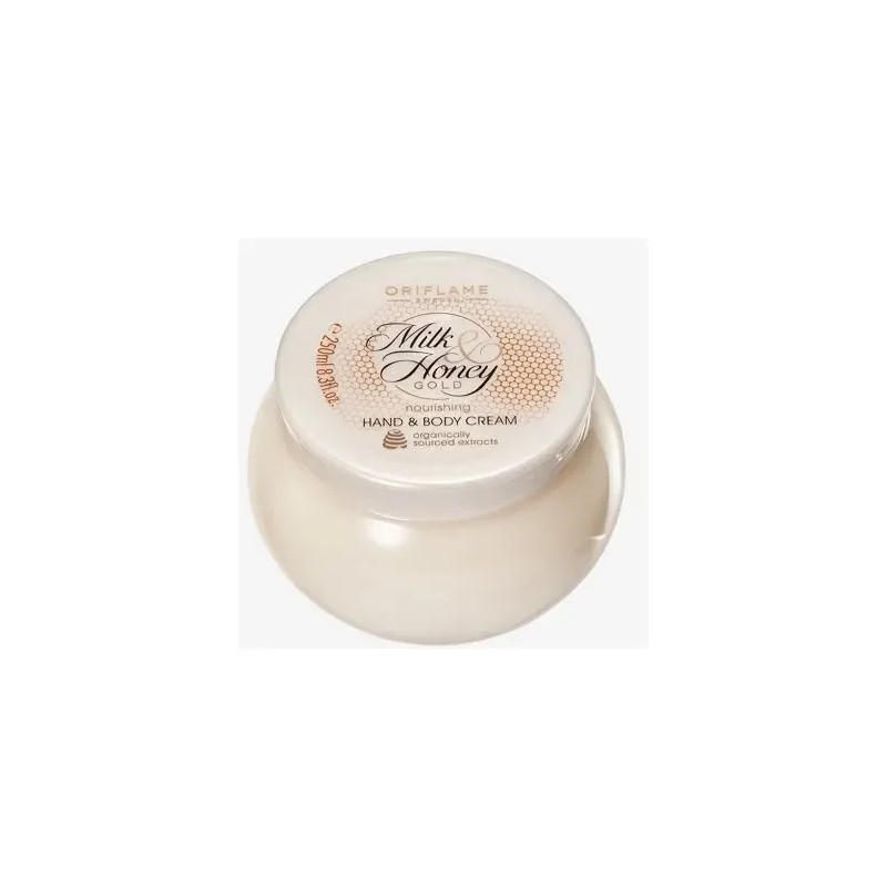 Crema Para Cuerpo Y Manos Con Leche Y Miel -