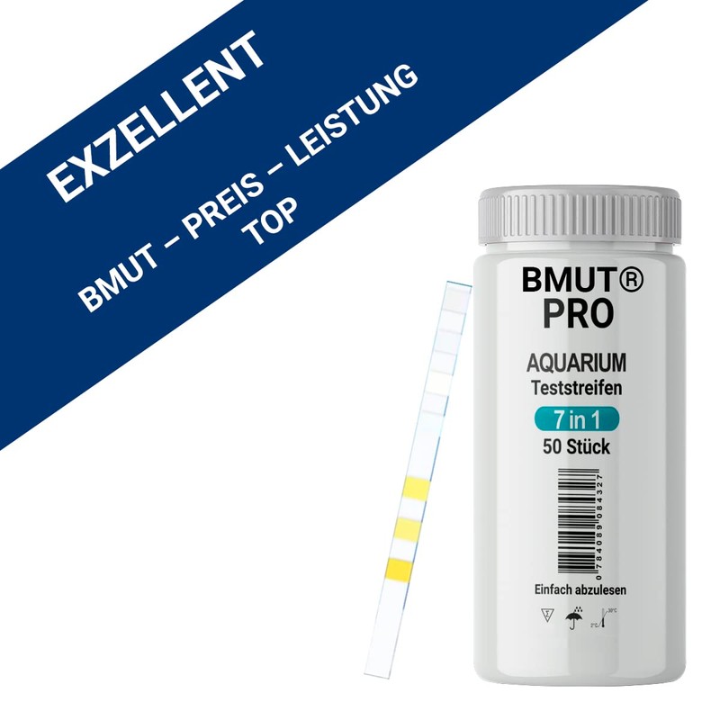 BMUT 50 x 7-in-1 Aquarium Test Strips Water Test Pond