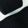 NOTIONSLAND Chunky Chenille Knitting Crochet Yarn (Black, 300g)
