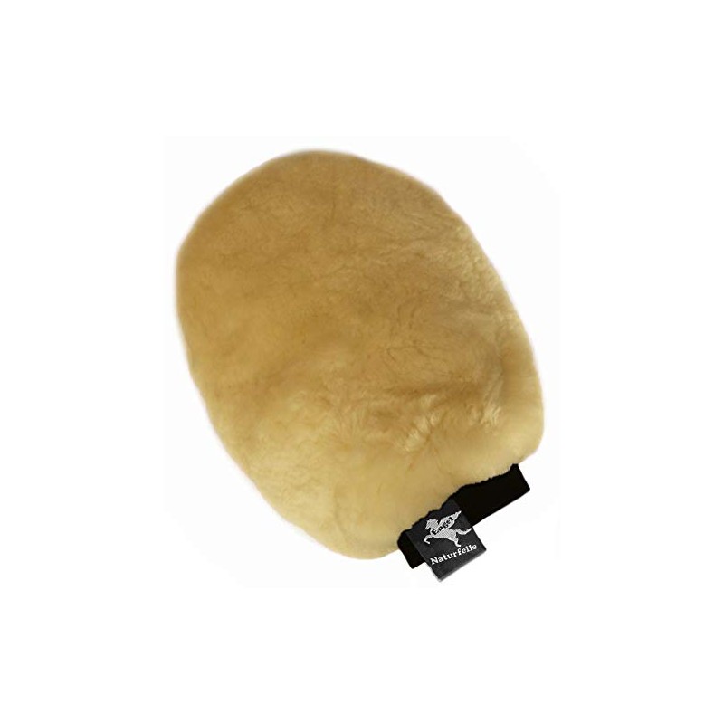 ENGEL GERMANY Sheepskin Grooming Mitt both-sided lambskin colour natural (Puha