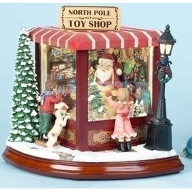 Roman Santa's North Pole Music Box