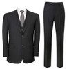 P&L Men's Suit 3 Piece Classic Fit Suit Jacket &