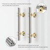 Leulan 10 Pack Kitchen Cabinet Handles Gold and Brushed Nickel