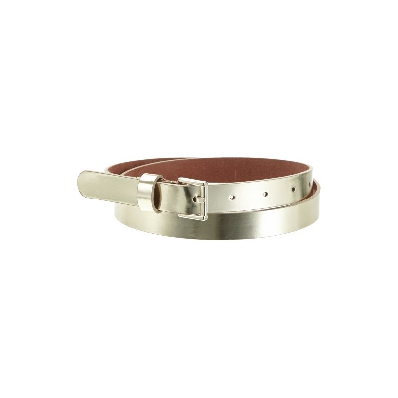 MGM Dolce Women's Belt, Gold (Light Gold)