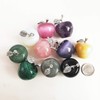 Manekieko Natural Amethyst Apple Crystals and Healing Stones Figurines Collectibles,3cm