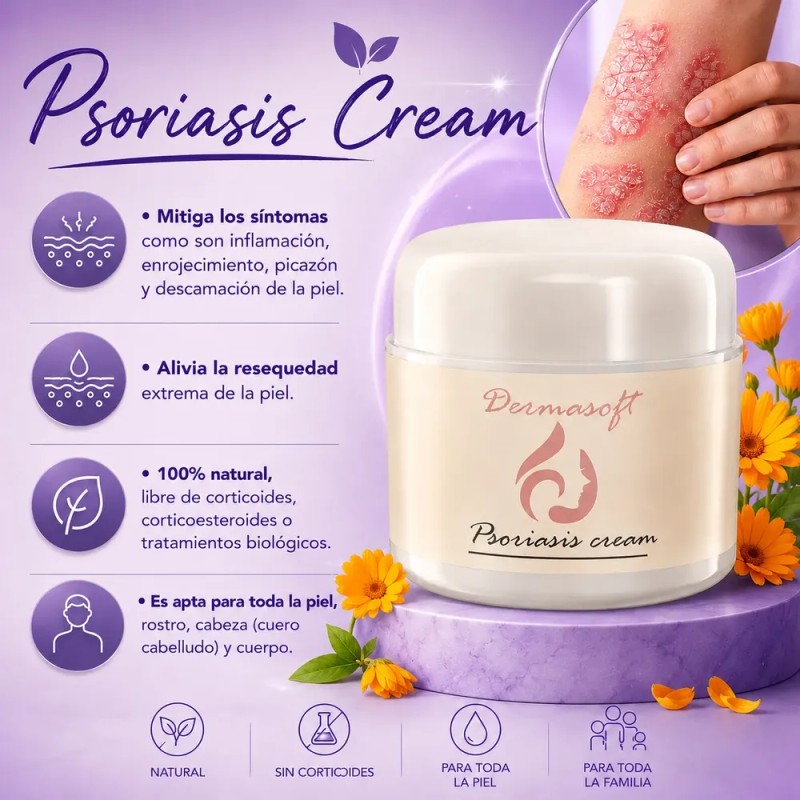 Crema Facial & Corporal Psoriasis Cream Hidratante Aliviante