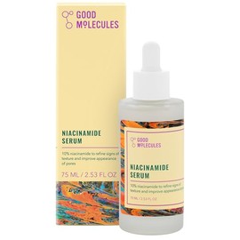 Good Molecules Niacinamide Serum 75ml - 10 Niamcinamide Balancing B3 Facial Serum for Acne, Enlarged Pores, Tone, Texture, Brightening, and Hydrating 