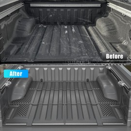 Dattumar Truck Bed Mat Tailgate Mat Compatible with 2022-2025 Nissan Frontier 5Ft Bed Circle Style Tailgate All Weather Protection TPE Accessories (22-25 Frontier 5FT Circle Style Tailgate)