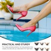Abaodam 3 Pairs Metal High Heel Protectors Pointed Toe Caps