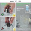 GOYISEE Glass Foaming Hand Soap Dispenser Glass,Hand Soap Dispenser for