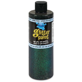 Chroma Glitter Tempera Paint - Black Glitter, 16 oz