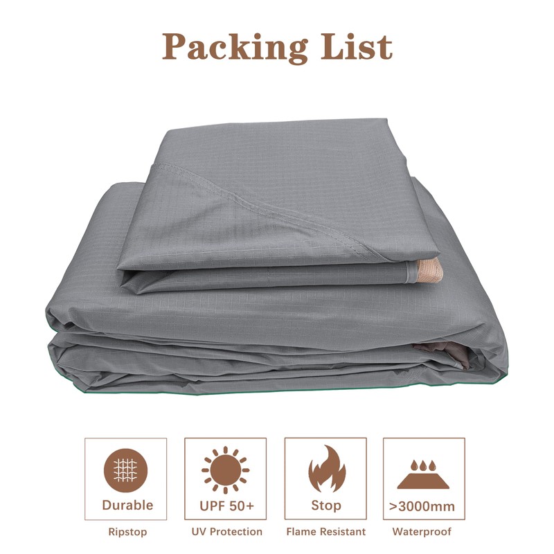 SCOCANOPY Replacement Cover Fit for 10X12 Ft Eagle Brooke Soft