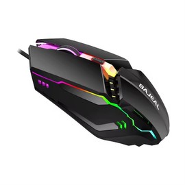 Generic RGB Led Gaming Mouse for PC and Laptop - Optical - 4 Buttons - Black