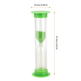 HOZEON 50 PCS 1 Minute Sand Timer, Plastic Hourglass Timer, Plastic Sand Clock Hourglass Sandglass Set Countdown Tool for Classroom Games, Office, Kitchen, 5 Colors