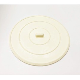 PF WATERWORKS PF0464 5" Universal Kitchen Sink Flat Suction Stopper, White-Fit All Design