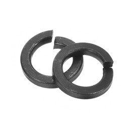 sourcing map M10 Split Lock Washer, 100Pcs Carbon Steel Spring Lock Washers Metal Split Ring Washer for Screw Bolts Machinery