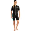 Cressi Lido Short, Black/Aquamarine, 3/M