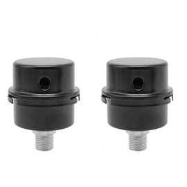 VOANZO 2 x Metal Noise Filter Air Compressor Parts Air Filter Muffler for Air Compressor -16mm Black