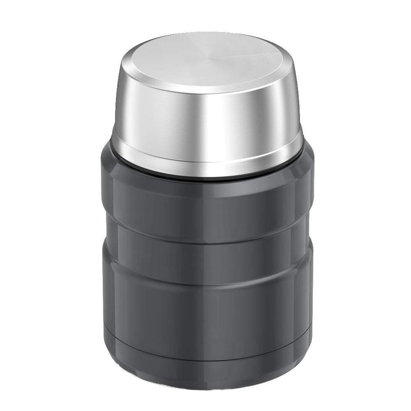 Thermos Stainless King Food Flask, Gun Metal, 470 ml