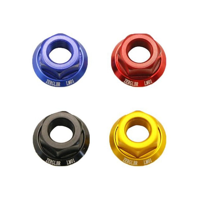 Xtahdge 2pcs Bicycle Wheel Hub Axle Nut 7075 Aluminum Alloy