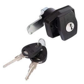 Safe-Tec Flap lock rectangular, black, loose