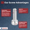 Kozelo 30pcs Socket Head Cap Screws - [M5-0.8 x 16mm]
