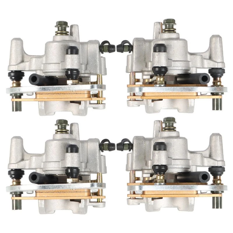 Wansgo Front & Rear Brake Calipers w/Pads for 2007-2020 Yamaha