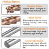 sourcing map 2pcs Carbide Square End Mills 6mm (15/64") Dia