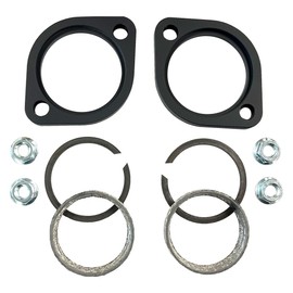Black Exhaust Flange Kit For Harley Davidson Evolution Twin Cam M8