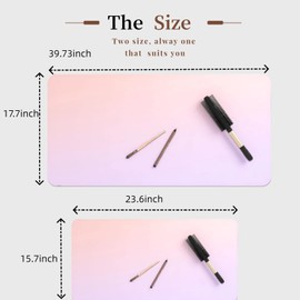 15.7"x23.6" Imitation Leather Makeup mat - Waterproof Non-Slip Vanity Protector, Stylish Cosmetic Organizer Vanity Mat for Dresser, Desk, Countertop. Beatiful Cosmeticss Desk pad for You.