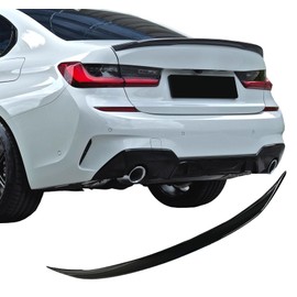 BDBO Rear Spoiler for 3 Series G20 Sedan 2019-2023 G80 M3 330i 330e M340i 2021 2022 2023 Trunk Spoiler Wing Trunk Tail Rear Trunk Lid,Carbon Fiber Style Performance - MP Style