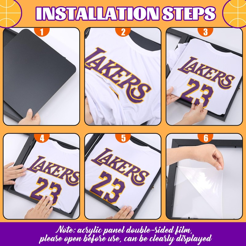 1 Pack T Shirt Frames for Wall Display, 13" x