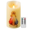 Divine Mercy of Jesus LED Devotional Prayer Candle - Battery