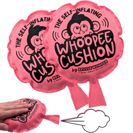 Revive Wonder Self Inflating Whoopee Cushions | 2 Pack, 6 Inch Diameter | Original Prank Rubber Whoopie Cushions | Classic Woopie Cushion, Fart Bag, Party Accessory