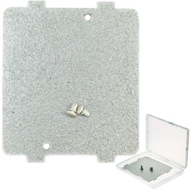 WB39X10034 microwave waveguide cover is suitable for GE microwave waveguide cover replacement, 3-7/8x4-1/4 inches (thickened), packed in PE packaging box, equipped with two microwave locking buttons.