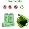 Yibatopow 8 Packs Ni-MH 2/3AAA 1.2v 300 mah Rechargeable Batteries