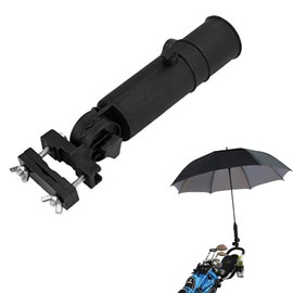 Universal Golf Cart Umbrella Holder, Adjustable Stand for Push Cart, Stroller, Wheelchair, Beach Chair