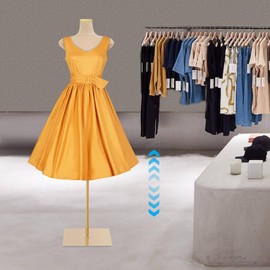 Plus Size Female Mannequin Torso with Stand, Adjustable 59"-83" Plump Dress Form Mannequin Full-Body Display for Clothing Store Tailor Shop Design Office