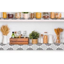 Premium Shelf Liner Non Slip 12 inch Wide, Non Adhesive Drawer Liner, Waterproof Pantry Liner, Cabinet Lining Shelf Liners for Kitchen Cabinets