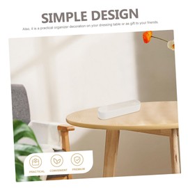 VILLFUL Portable Cotton Swab Organizers 2 Pack Cartoon Bear Shape Boxes Pp Material for Travel Makeup and Jewelry Storage