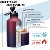 64OZ Vacuum Insulated Water Bottle - Keep Hot Cold Vacuum