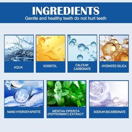 2Pcs 10% Nano Hydroxyapatite Toothpaste, Fluoride-Free Formula for Enamel Support & Gentle Sensitivity Care, Natural Whitening, Peppermint Flavor, 120
