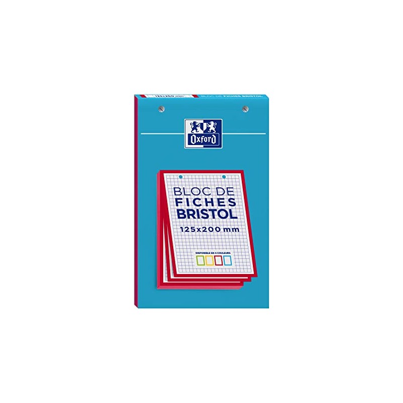 OXFORD Pad of 30 Index Cards 125 x 200 mm