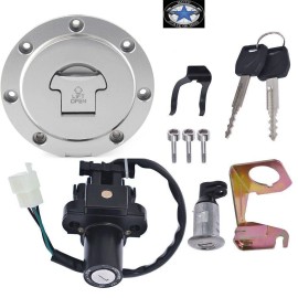 Unbranded For Honda CBR1000RR 2004-2006 Ignition Switch Fuel Gas Cap Seat Lock Key Set
