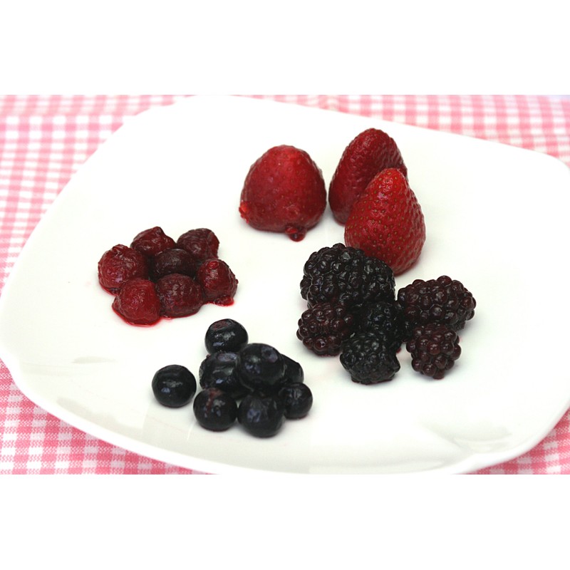 Mixed Berries - 3 Bags (Bull-Berry, Raspberry, Blackberry, Strawberry-), Tropical
