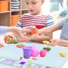 Silicone Painting Mat with Water Cup Washable Protruding Scale Line